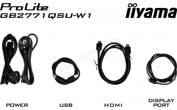 IIYAMA G-Master GB2771QSU-W1 - Accessoires