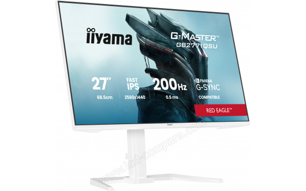 IIYAMA G-Master GB2771QSU-W1 - Vue 3/4 gauche