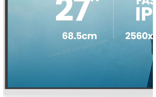 IIYAMA G-Master GB2771QSU-W1 - Zoom sur la partie basse