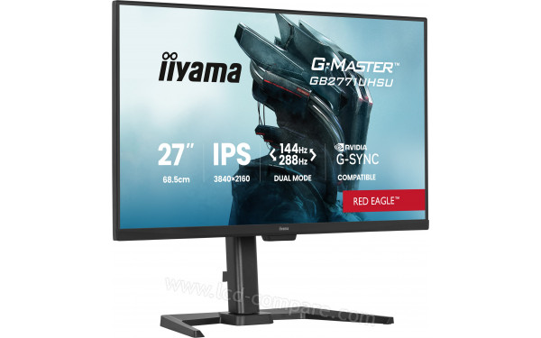IIYAMA G-Master GB2771UHSU-B1 - Vue 3/4 gauche