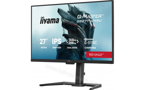 IIYAMA G-Master GB2771UHSU-B1 - Vue 3/4 droite