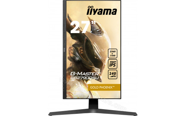 IIYAMA G-Master GB2790QSU-B1 - Vue de face en mode portrait