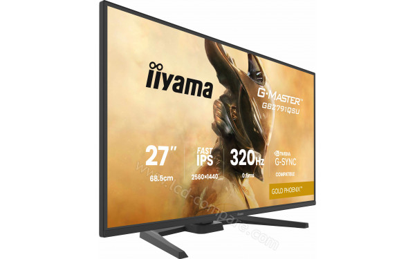 IIYAMA G-Master GB2791QSU-B1 - Vue 3/4 gauche