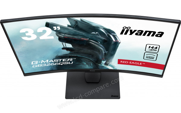 IIYAMA G-Master GB3266QSU-B1 - Vue plong&eacute;e de face