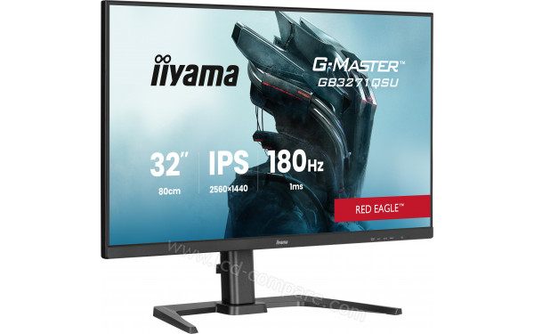 IIYAMA G-Master GB3271QSU-B2 - Vue 3/4 gauche