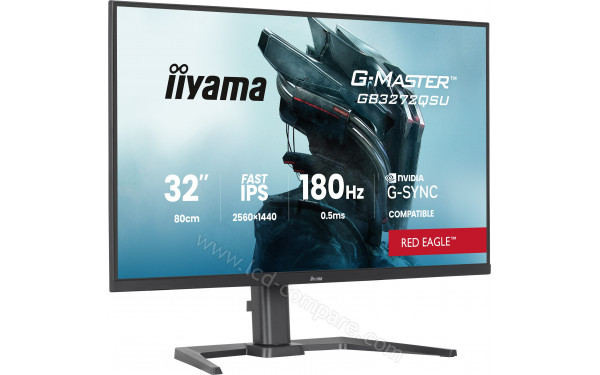 IIYAMA G-Master GB3272QSU-B1 - Vue 3/4 gauche