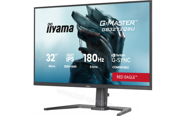 IIYAMA G-Master GB3272QSU-B1 - Vue 3/4 droite