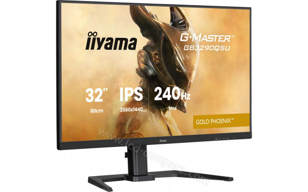 IIYAMA G-Master GB3290QSU-B1 - Vue 3/4 gauche