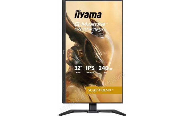 IIYAMA G-Master GB3290QSU-B1 - Vue de face en mode portrait