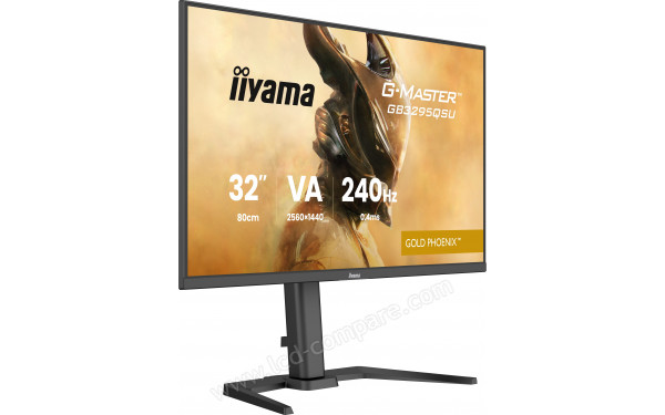 IIYAMA G-Master GB3295QSU-B1 - Vue 3/4 gauche