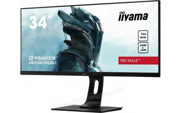 IIYAMA G-Master GB3461WQSU-B1 - Vue 3/4 droite