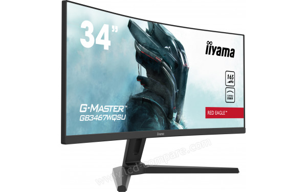 IIYAMA G-Master GB3467WQSU-B1 - Vue 3/4 gauche