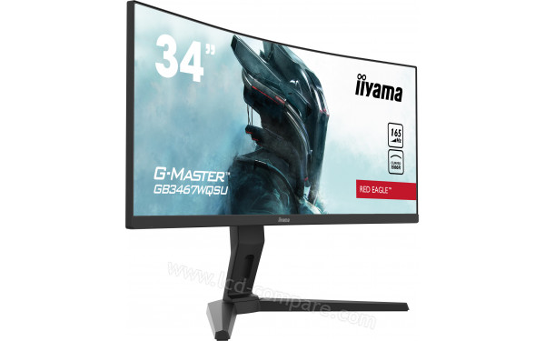 IIYAMA G-Master GB3467WQSU-B1 - Vue 3/4 gauche