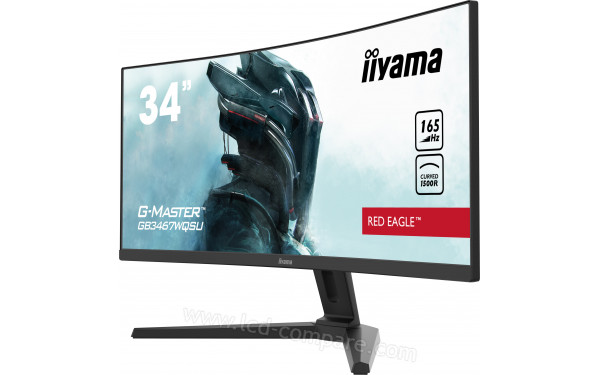 IIYAMA G-Master GB3467WQSU-B1 - Vue 3/4 droite