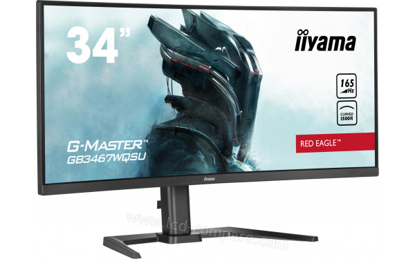 IIYAMA G-Master GB3467WQSU-B5 - Vue 3/4 gauche