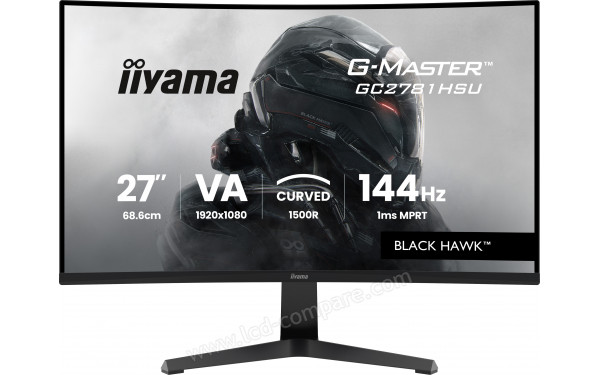 IIYAMA G-Master GC2781HSU-B1 - Vue de face
