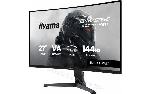 IIYAMA G-Master GC2781HSU-B1 - Vue 3/4 droite