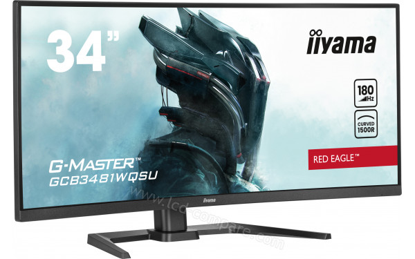 IIYAMA G-Master GCB3481WQSU-B1 - Vue 3/4 gauche