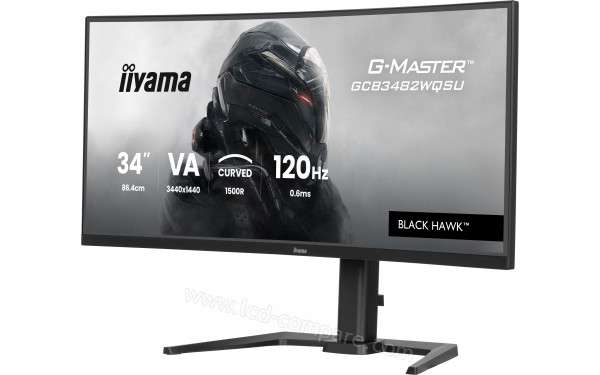 IIYAMA G-Master GCB3482WQSU-B1 - Vue 3/4 droite