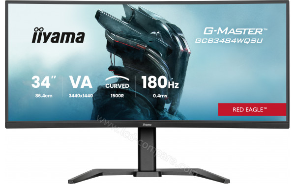 IIYAMA G-Master GCB3484WQSU-B1 - Vue de face