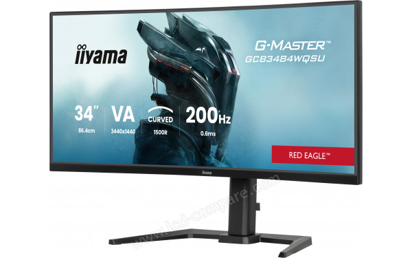 IIYAMA G-Master GCB3484WQSU-B2 - Vue 3/4 droite