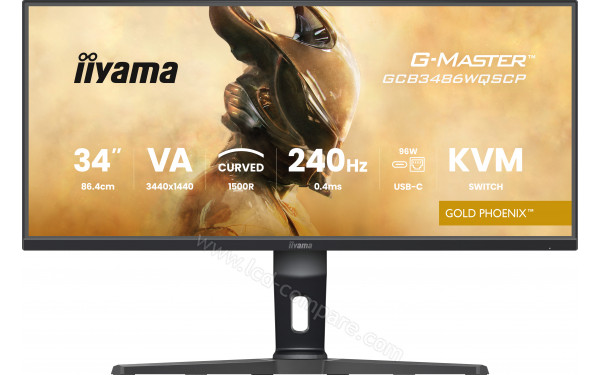 IIYAMA G-Master GCB3486WQSCP-B1 - Vue de face