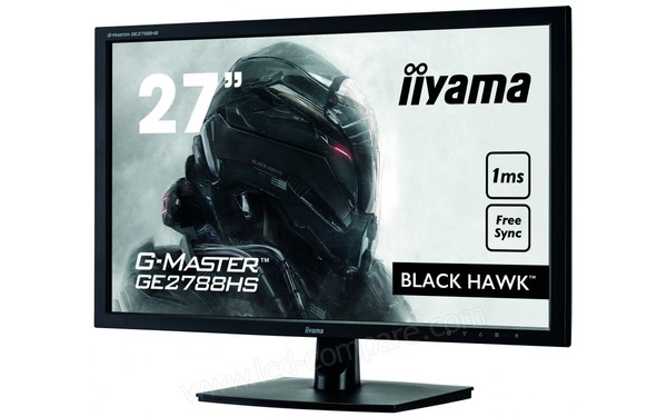 IIYAMA G-Master GE2788HS-B2 - Vue 3/4 droite