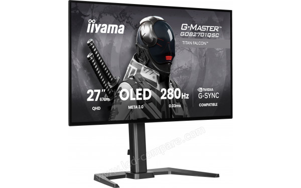 IIYAMA G-Master GOB2701QSC-B1 - Vue 3/4 gauche