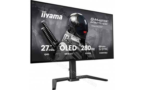IIYAMA G-Master GOB2701QSC-B1 - Vue 3/4 gauche