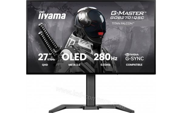 IIYAMA G-Master GOB2701QSC-B1 - Vue de face