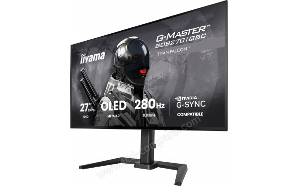 IIYAMA G-Master GOB2701QSC-B1 - Vue 3/4 droite