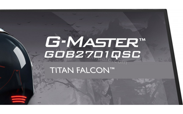 IIYAMA G-Master GOB2701QSC-B1 - Zoom sur le coin sup&eacute;rieur droit