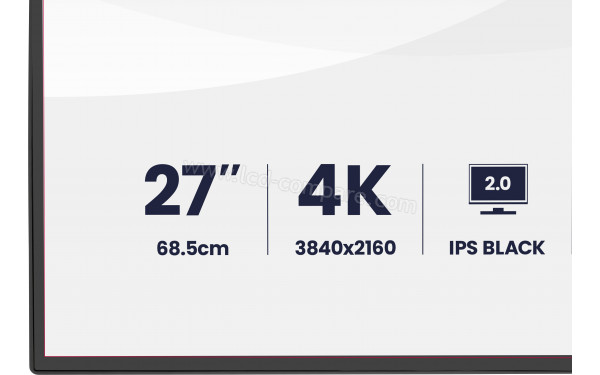 IIYAMA ProGraphic HB2701UHSNP-B1 - Zoom sur la partie basse