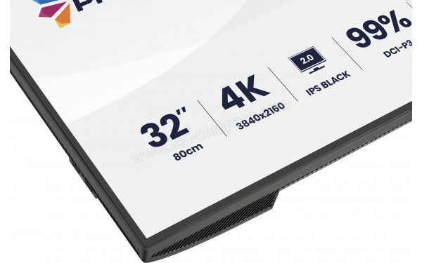 IIYAMA ProGraphic HB3201UHSNP-B1 - Zoom sur la partie basse