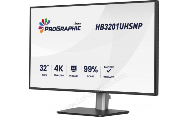 IIYAMA ProGraphic HB3201UHSNP-B1 - Vue 3/4 droite