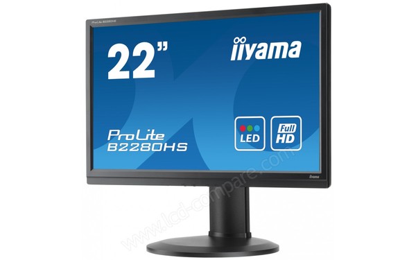 IIYAMA ProLite B2280HS-B1DP - Vue 3/4 droite