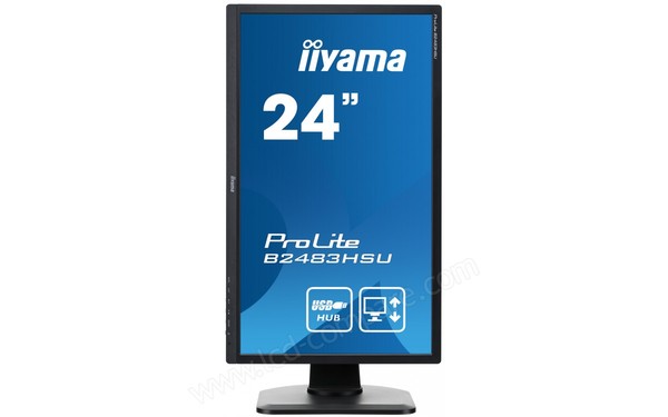 IIYAMA ProLite B2483HSU-B1DP - Mode pivot portrait