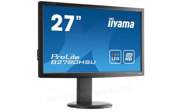 IIYAMA ProLite B2780HSU-B1 - Vue 3/4 gauche