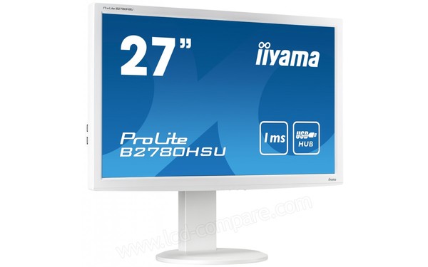IIYAMA ProLite B2780HSU-W2 - Vue 3/4 gauche