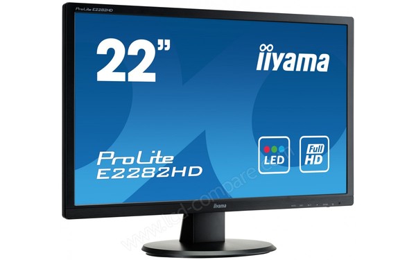 IIYAMA ProLite E2282HD-B1 - Vue 3/4 gauche