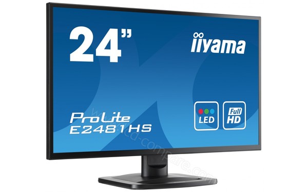 IIYAMA ProLite E2481HS-B1 - Vue 3/4 gauche