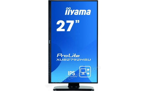 IIYAMA ProLite XUB2792HSU-B1 - Vue de face en mode portrait