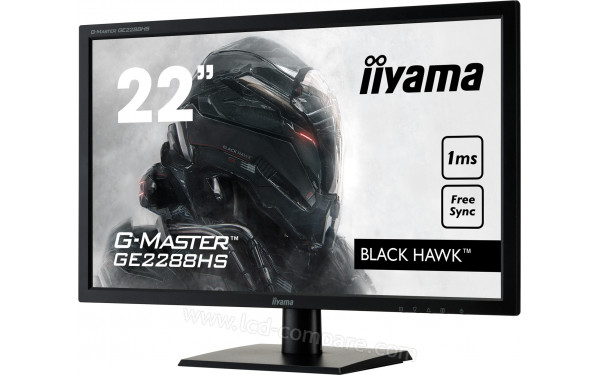 IIYAMA G-Master GE2288HS-B1 - Vue 3/4 droite