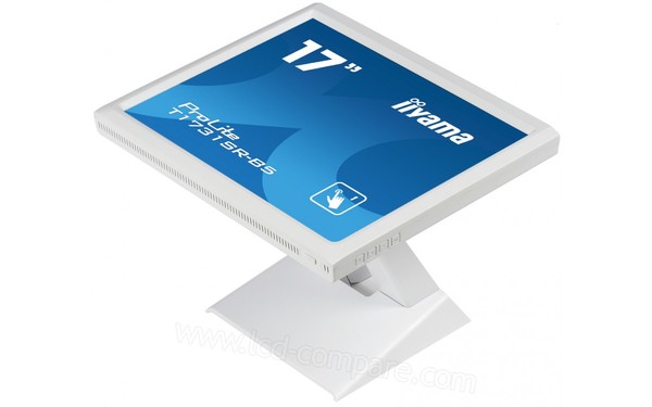 IIYAMA ProLite T1731SR-W5 - Vue 3/4 droite en mode inclinaison &agrave; 90&deg;