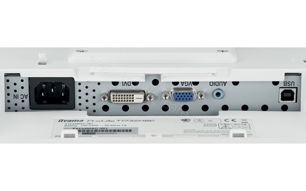 IIYAMA ProLite T1732MSC-W1X - Connectique