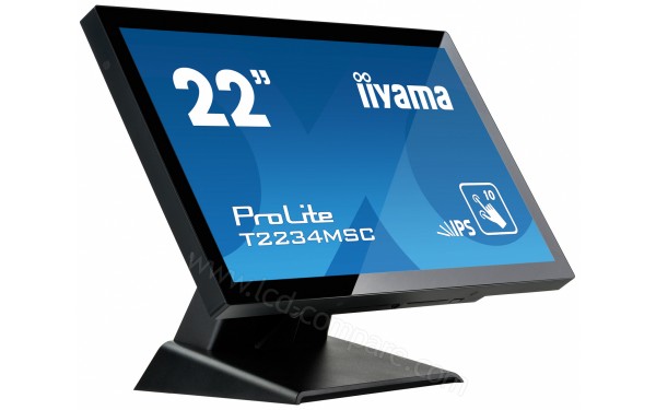 IIYAMA ProLite T2234MSC-B6X - Vue 3/4 gauche bascul&eacute;