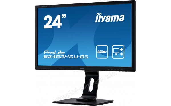 IIYAMA ProLite B2483HSU-B5 - Vue 3/4 droite