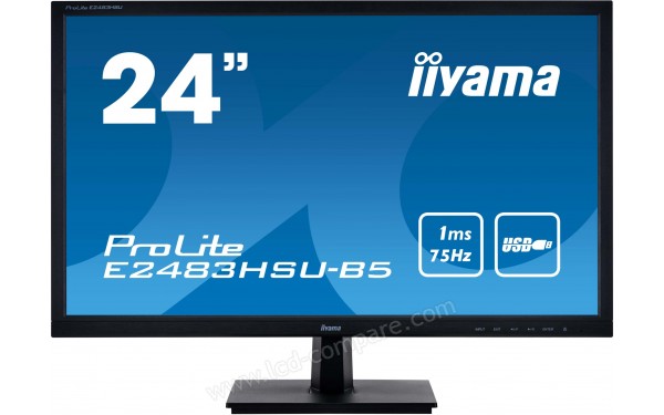 IIYAMA ProLite E2483HSU-B5 - Vue de face