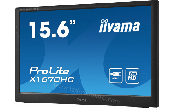 IIYAMA ProLite X1670HC-B1 - Vue 3/4 droite