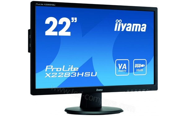 IIYAMA ProLite X2283HSU-B1DP - Vue 3/4 gauche